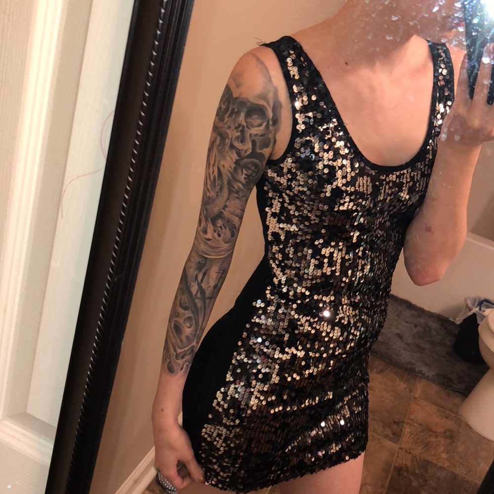 Sequin mini dress
